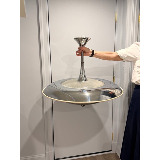 Metal Retro German Pendant Light From Florian Schulz For Sale - Image 7 of 13