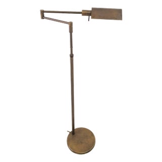 Adjustable Brass Floor Lamp from Holkötter, 1970s For Sale