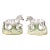 Antique English Staffordshire Zebras Figurines - a Pair For Sale