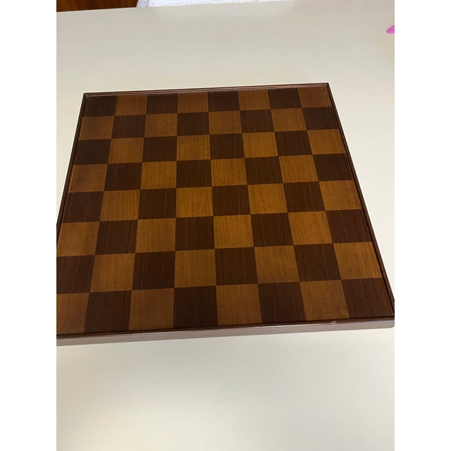Wood Vintage Colonial Williamsburg Wooden Gaming Board Ap-127 Wooden Checkers & Cards For Sale - Image 7 of 12
