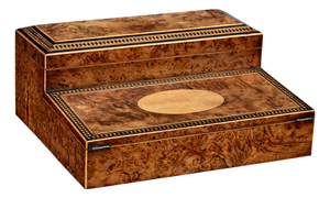 19th Century Victorian Burr Walnut Desk Top Writing Slope, 1870s