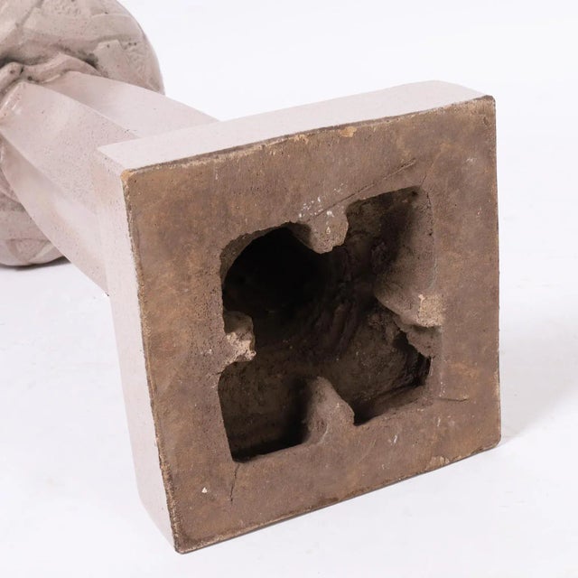 Mauve Archibald Knox Pair of Art Nouveau Glazed Terra Cotta Plant Stands For Sale - Image 8 of 10