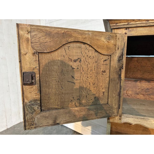 Brown Rustic French Country Farmhouse Kitchen Cabinet, 1820 For Sale - Image 8 of 18
