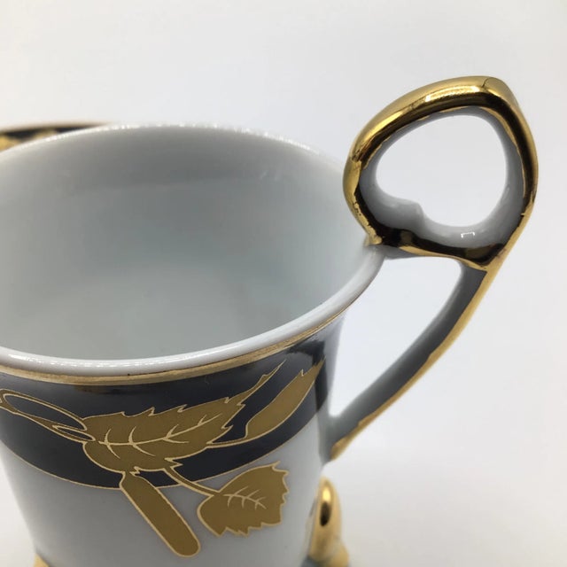 TIger Yedi Porcelain Japan Style 12 Piece Demitasse Tea Cup Set W/ Box For Sale - Image 10 of 13