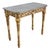 19th Century Italian 19th Century Painted and Parcel Gilt Marble Top Console Table For Sale - Image 5 of 13