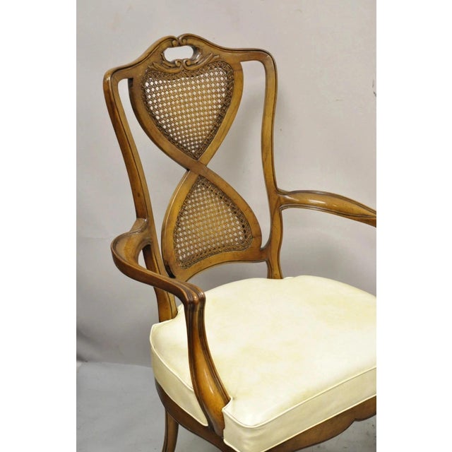 Mid 18th Century French Provincial Hollywood Regency Pretzel Cane Back Dining Chair - Set of 8 For Sale - Image 11 of 12