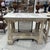 Empire Bleached Carved Original Marble Top Console on Four Legs with Stretcher