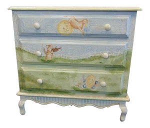 Shabby Chic Paint Decorated Commode