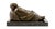This solid bronze sculpture depicts a reclining woman with her head gently tilted back and her eyes closed. Produced using...