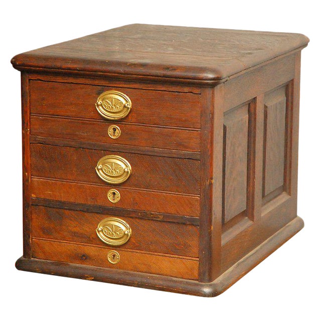 Late 19th Century Desk Top File Cabinet Chairish