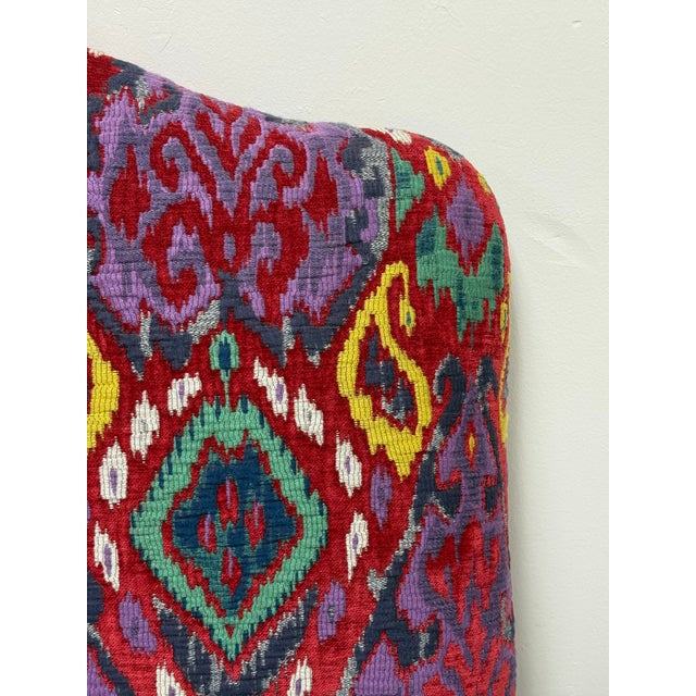 Twin Size Bespoke Ikat Headboard For Sale In San Francisco - Image 6 of 12
