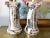 Dickinson 1970s Marbled Column Lamps & Shades - A Pair For Sale - Image 4 of 15