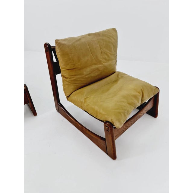 Brown Mid-Century Armchair in Leather and Wood from Straub, Germany, 1960s For Sale - Image 8 of 11