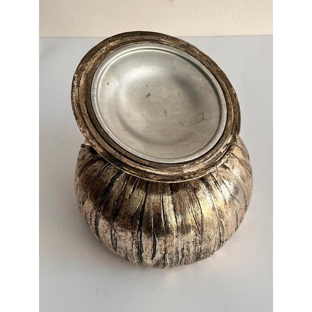 Pumpkin Ice Bucket in Silver Metal by Mauro Manetti, 1970s For Sale - Image 4 of 6