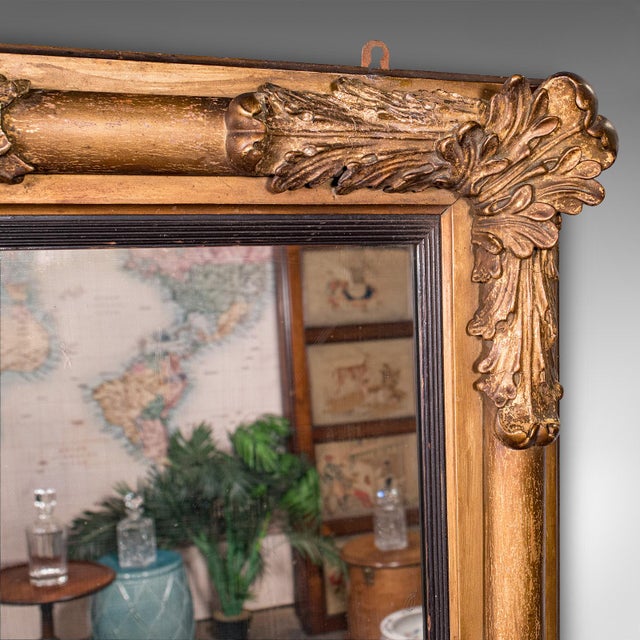 Wood Antique Regency Overmantle Mirror, English, Giltwood, Neoclassical, Circa 1820 For Sale - Image 7 of 10