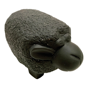 Vintage Whimsical Black Sheep Decor Figure