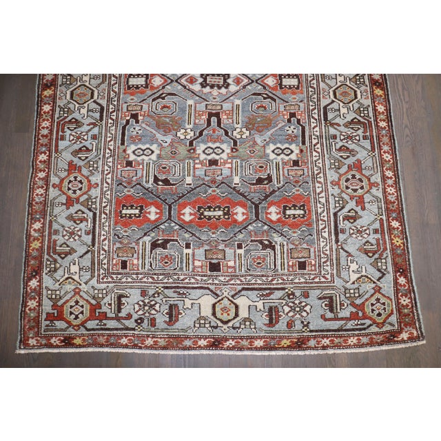 Antique Persian Malayer, 4'5'' X 6'11'' For Sale - Image 9 of 11