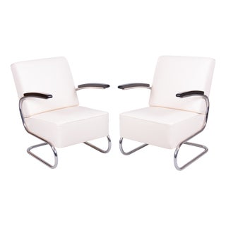 Bauhaus Armchairs by W. Gispen for Mücke-Melder, Czech Republic, 1930s, Set of 2 For Sale