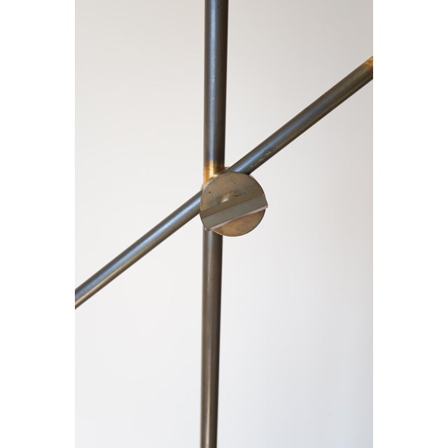 Vintage Floor Lamp in Brass and Glass For Sale - Image 10 of 12
