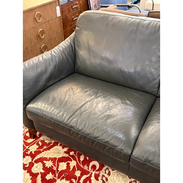 Animal Skin Natuzzi Editions Greccio Leather Sofa For Sale - Image 7 of 12