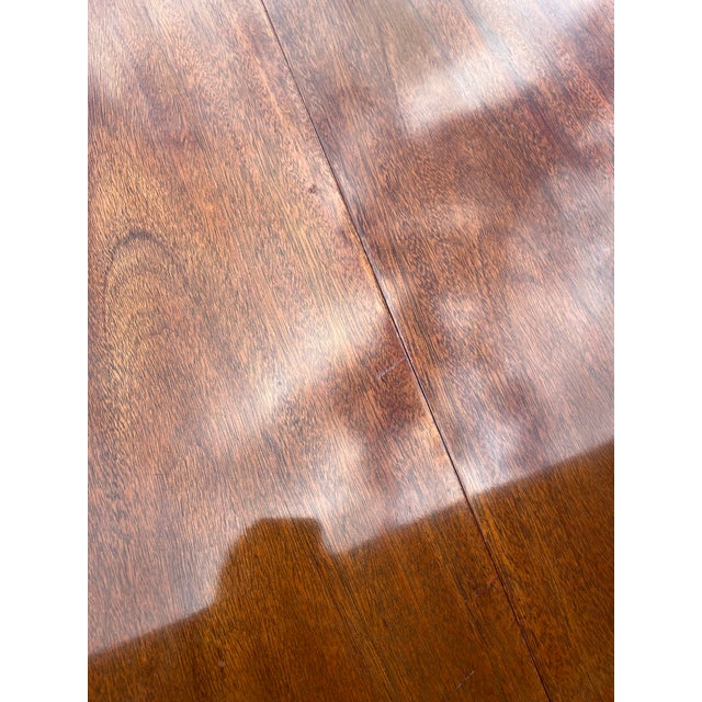 Brown Late 20th Century Councill Craftsmen Banded Mahogany Dining Table For Sale - Image 8 of 13
