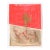 Folded Red and Gold Abstract Expressionist Composition in Acrylic on Paper by Ricardo De Silva For Sale