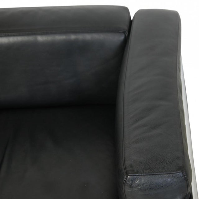 Black LC3 Chair in Black Leather by Le Corbusier, 2010s For Sale - Image 8 of 17