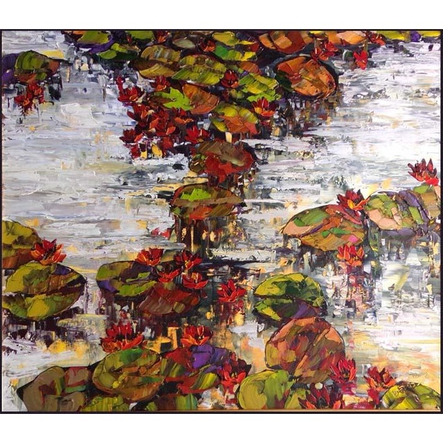 "Untitled" framed Original Oil on stretched Canvas by Maya Eventov Hand signed by the artist Condition: Mint Frame...