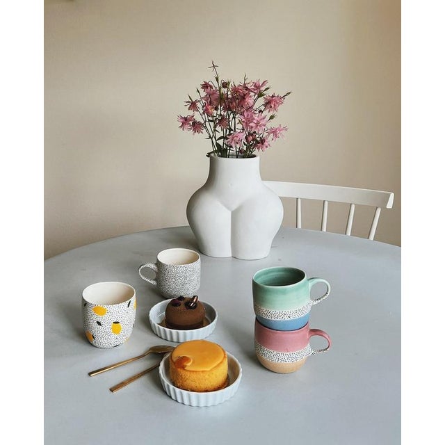 Hector Dining Table 105 with Concrete Top and Light Oak Legs by Eberhart Furniture For Sale - Image 14 of 16