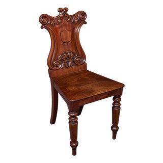 Antique Hall Chair, Scottish, Occasional, Reception, Side Seat, Victorian, 1860 For Sale