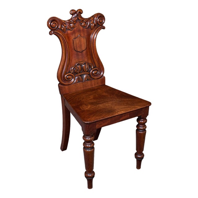 Antique Hall Chair, Scottish, Occasional, Reception, Side Seat, Victorian, 1860 For Sale