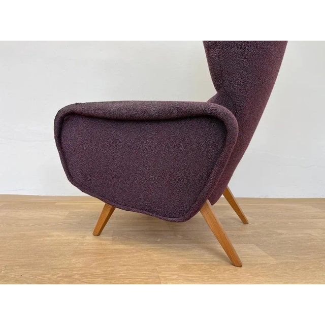 Mid-Century Wing Chair Inspired by Marco Zanuso, 1970s For Sale - Image 6 of 9