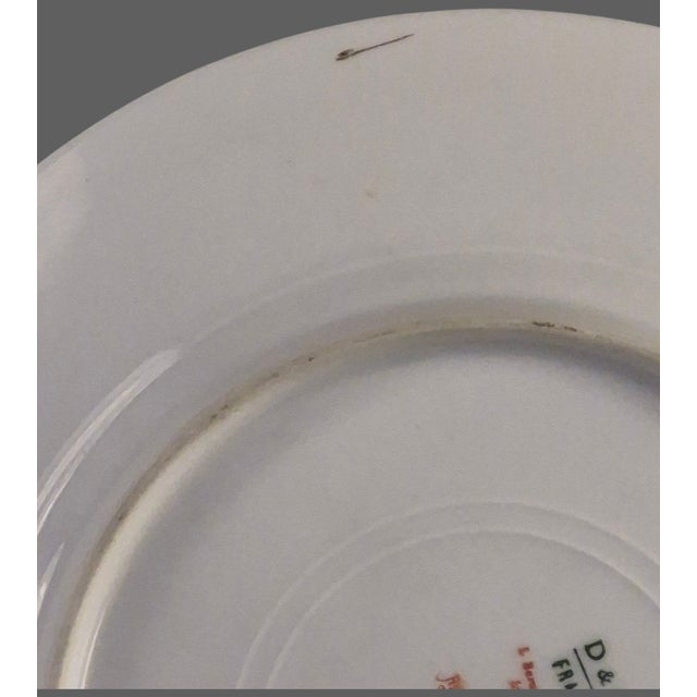 Mid 20th Century Limoges L. Bernardaud Gilded Handles Floral Border D & C France Platter #2 For Sale - Image 9 of 11