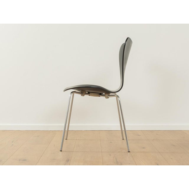 Wood Set of Model 3107 Dining Chairs by Arne Jacobsen for Fritz Hansen, 1950s For Sale - Image 7 of 11