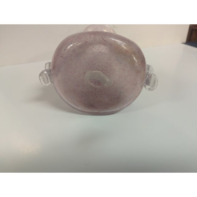 Glass 1960s Venitan Glass Vase For Sale - Image 7 of 8