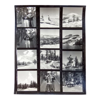 Vintage California Fishing Camping Contact Sheet Photographs For Sale