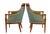Forest Green Swedish Empire Revival Mahogany Lounge Suite, 1900s, Set of 3 For Sale - Image 8 of 10