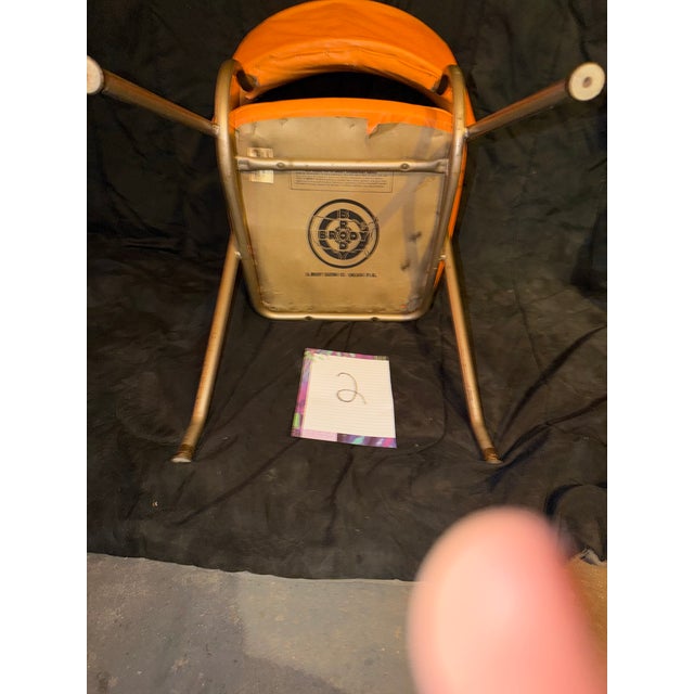 Metal 1970s B.Brody MCM Dining Chair Set For Sale - Image 7 of 11