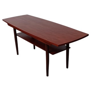 Fully Restored Danish Coffee Table in Teak, 1960s For Sale