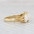 Vintage Ornate 3-Stone Opal Ring 18k Yellow Gold Size 6.75 For Sale - Image 4 of 9