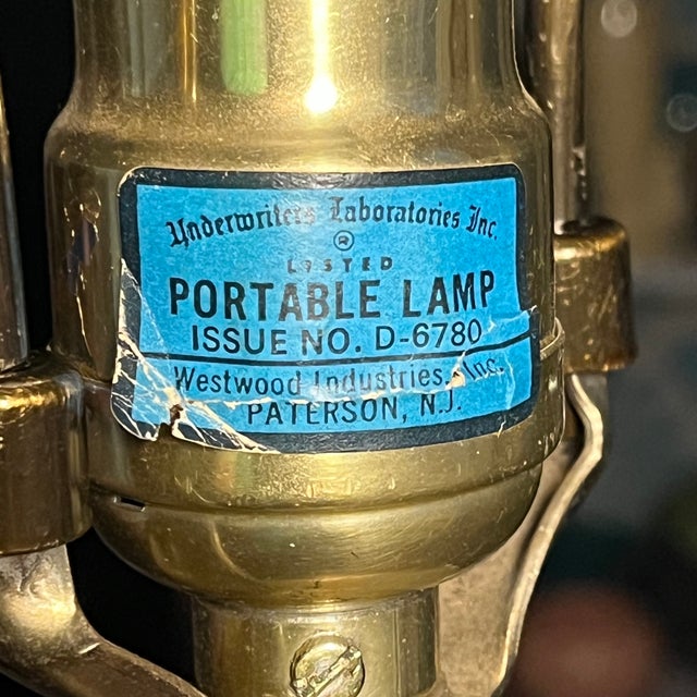 Vintage Brass Dimmable Candlestick Table Lamps Westwood Industries - a Pair For Sale - Image 10 of 15
