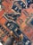 Antique Persian Serapi Diamond Textile in Terracotta, Sunset-clay & Indigo - 9.8 X 16 For Sale - Image 12 of 12