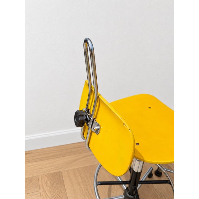 A trio of technical work stools produced in Italy in the 1970s, perfect examples of industrial modernism. The design...