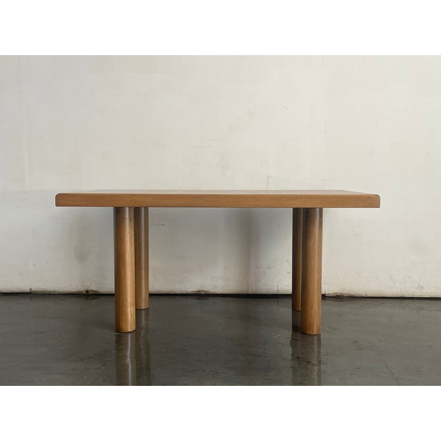 Yellow 1970s Solid Oak Dining Table For Sale - Image 8 of 8