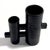 Modernist Japanese Black Pottery Ceramic Ikebana Vase by MCI Japan For Sale - Image 4 of 11