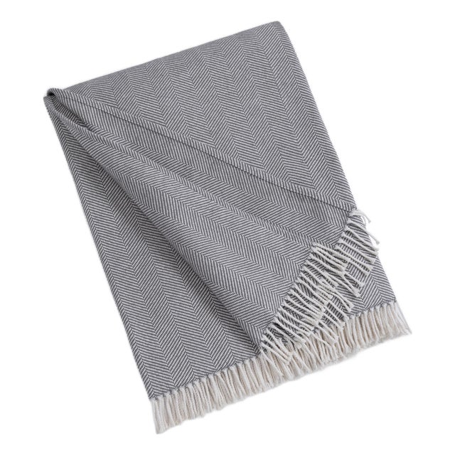 Madeira Throw, Charcoal For Sale