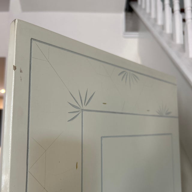 Mid 20th Century Vintage Asian Four-Panel Screen For Sale - Image 5 of 12