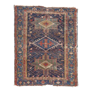 Distressed Antique Persian Serapi Rug - 05'00 X 06'01