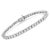 Fifty four, miracle set, promo quality, rose cut diamonds twinkle in this classic tennis bracelet. Crafted in polished...