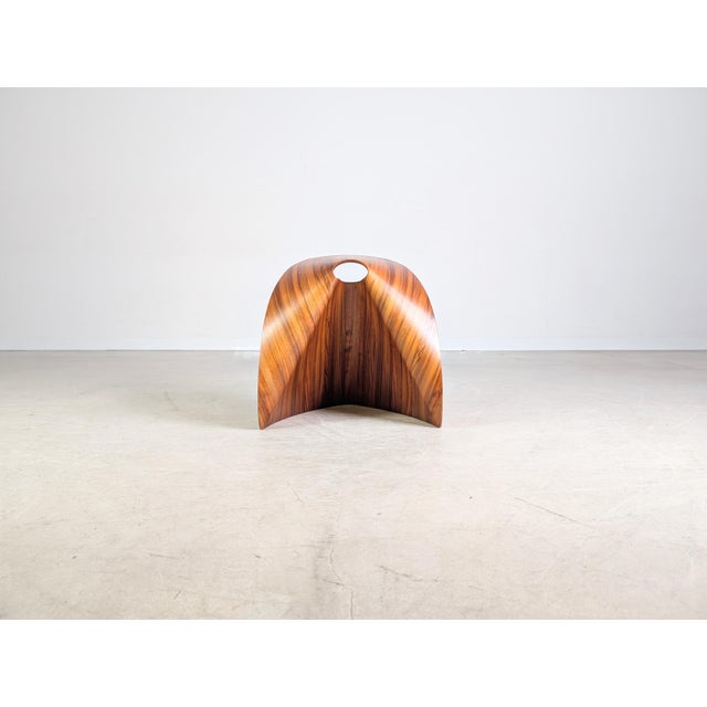 Postmodern AP Stool in Walnut by Tokomo and Shin Azumi for Lapalma For Sale - Image 3 of 10
